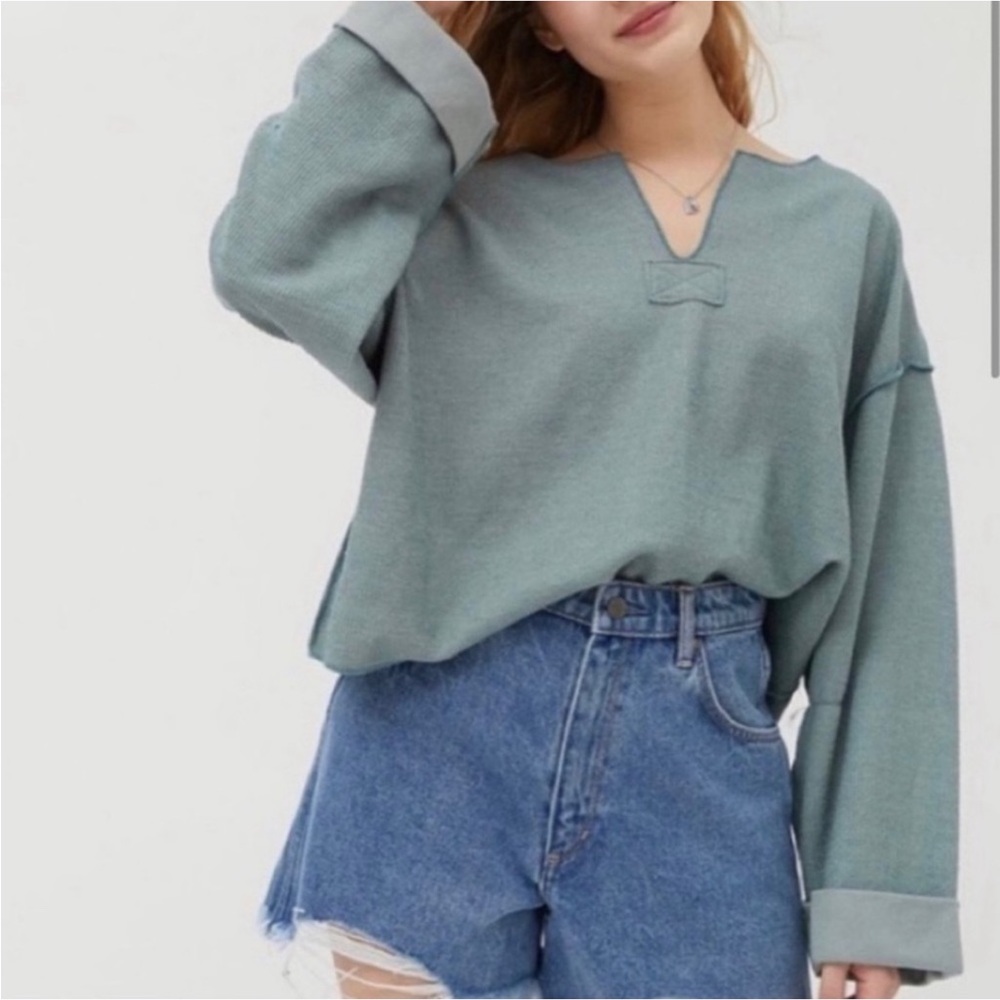 Urban Outfitters Jax Inside Out Notch Neck Top